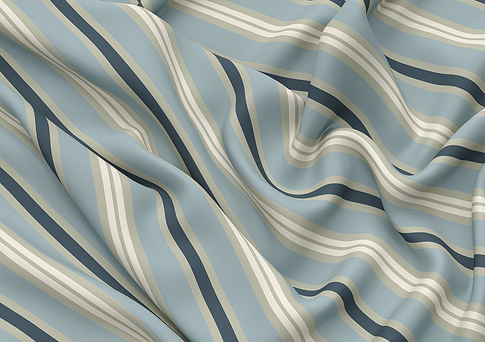 The British Stripe Co. Charles, Polzeath No.1 - Roman Blind - Image 4